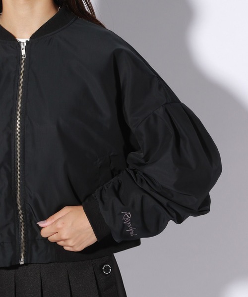 repipi armario（レピピ アルマリオ）の「ソデシャーリングMA-1（MA-1・キッズ・ブラック/グレー・SMALL/MEDIUM/LARGE）」の18枚目の写真