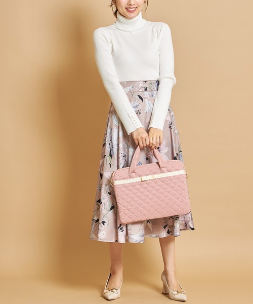 tocco closet（トッコ　クローゼット）の「袖口パール付きタートルネックリブニットプルオーバー（ニット/セーター・レディース・グレー系その他/ローズ/ブラック/ベージュ/オフホワイト・M）」の6枚目の写真