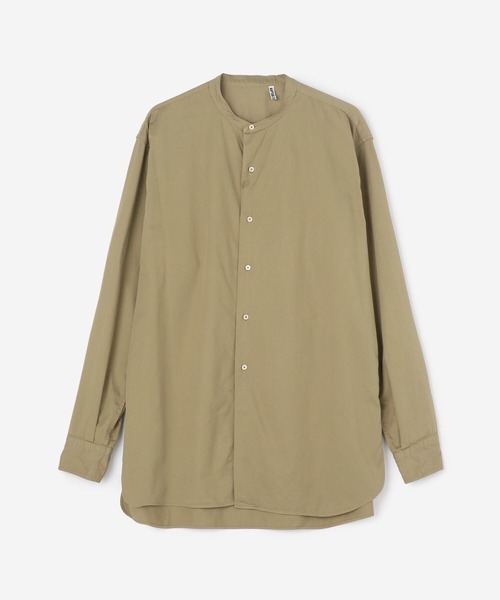 Kaptain Sunshine（キャプテン サンシャイン）の「KAPTAIN SUNSHINE | 製品染めスタンドカラーシャツ MEN（シャツ/ブラウス・メンズ・ブラック/カーキ・40/38）」の7枚目の写真