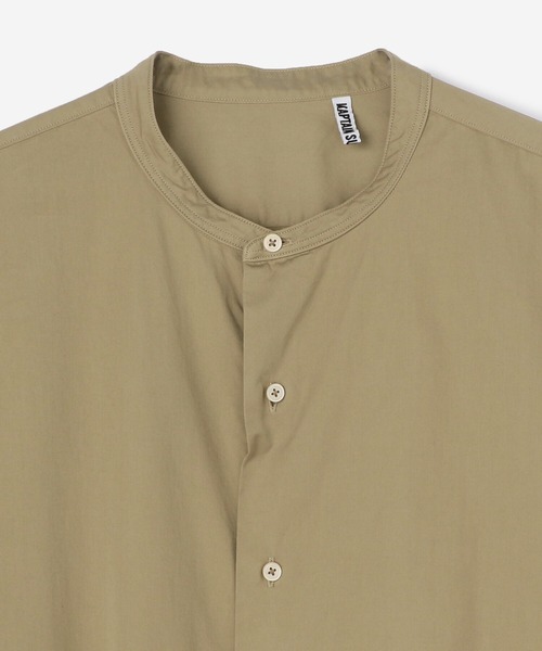 Kaptain Sunshine（キャプテン サンシャイン）の「KAPTAIN SUNSHINE | 製品染めスタンドカラーシャツ MEN（シャツ/ブラウス・メンズ・ブラック/カーキ・40/38）」の9枚目の写真
