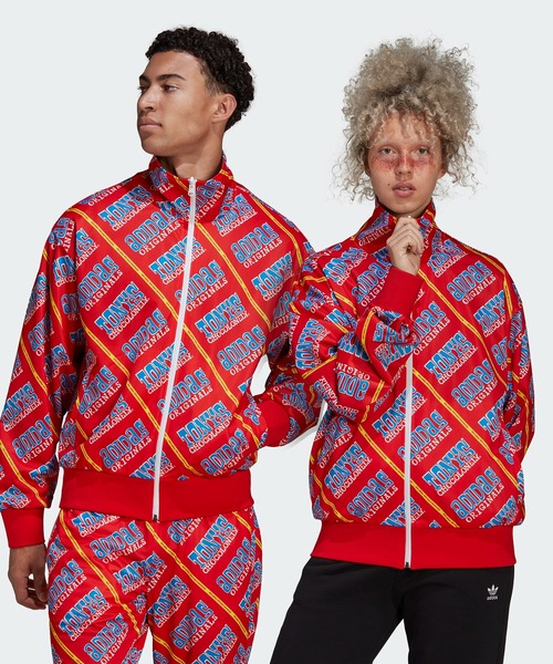 トニーズチョコロンリー トラックトップ ジェンダーニュートラル ジャージ Tony S Tony S Chocolonely Flagship Adidas アディダス のファッション アディダスオリジナルス ジャージ