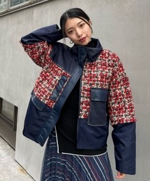 AULA AILA | AULA AILA/アウラアイラ/別注ツイードコンビブルゾン(ブルゾン)