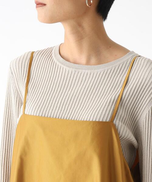 OPAQUE.CLIP（オペークドットクリップ）の「◆ティアードキャミドレス（ワンピース・レディース・グリーン/ブラック/マスタード・38/36/40）」の9枚目の写真