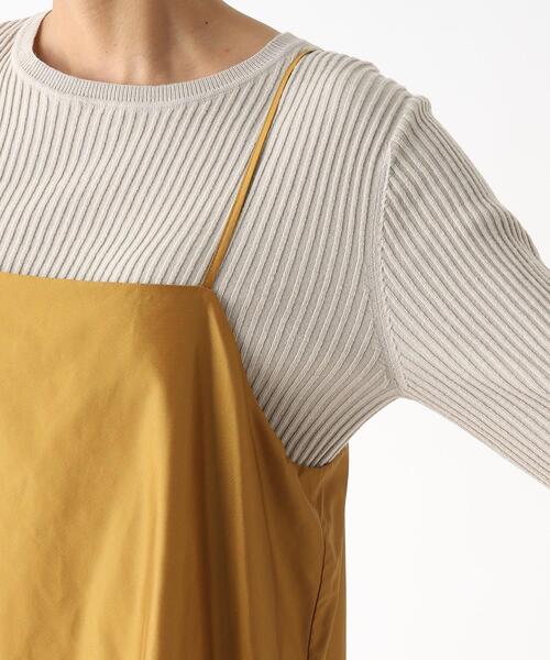 OPAQUE.CLIP（オペークドットクリップ）の「◆ティアードキャミドレス（ワンピース・レディース・グリーン/ブラック/マスタード・38/36/40）」の10枚目の写真