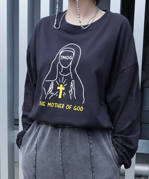 セール Bz イラストマリアプリントユニセックスbigロンt Rz Tシャツ カットソー Archiver アーカイバ のファッション通販 Zozotown
