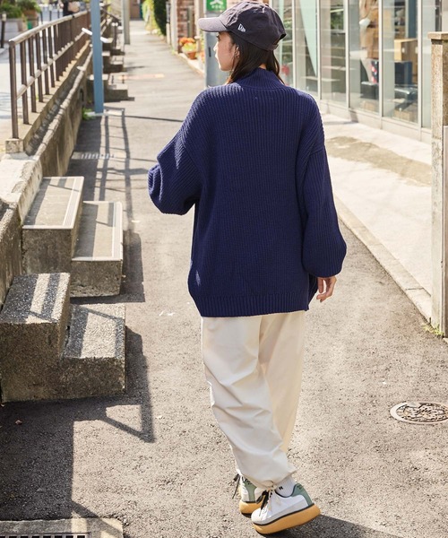 Supreme マルチボーダーハーフジップニット Sサイズ オーバーサイズ畦編みハーフジップニットセーター（ニット