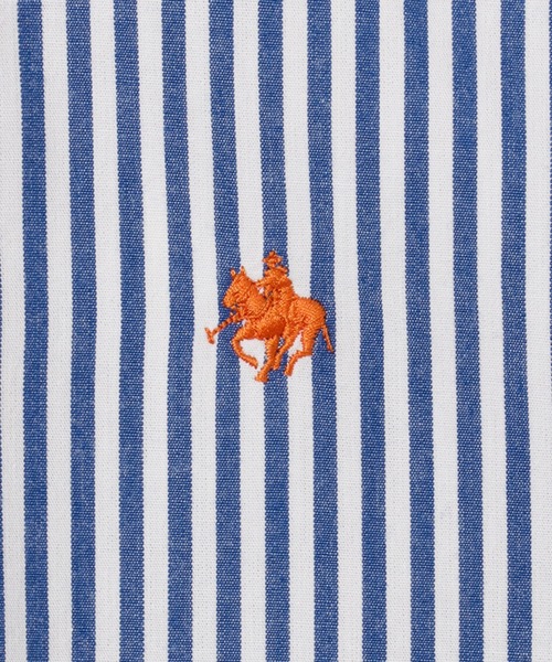 Mac-House(マックハウス)の「POLO BCS ポロ ビーシーエス ストライプ長袖バンドカラーシャツ(シャツ/ブラウス・レディース・ピンク・フリー)」の13枚目の写真