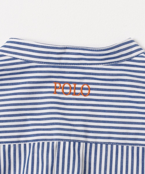 Mac-House(マックハウス)の「POLO BCS ポロ ビーシーエス ストライプ長袖バンドカラーシャツ(シャツ/ブラウス・レディース・ピンク・フリー)」の20枚目の写真