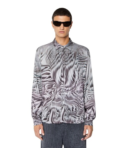 メンズ トップス シャツ シャツ Diesel ディーゼル のファッション Diesel ディーゼル のシャツ ブラウス メンズ サテン シャツ ブラウス 激安大特価ランキング1位