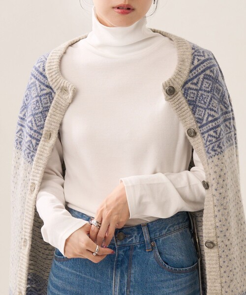 FREAK'S STORE(フリークスストア)の「フライスカットタートル(Tシャツ/カットソー・レディース・オフホワイト/ブラック/その他13/イエロー・フリ-)」の2枚目の写真