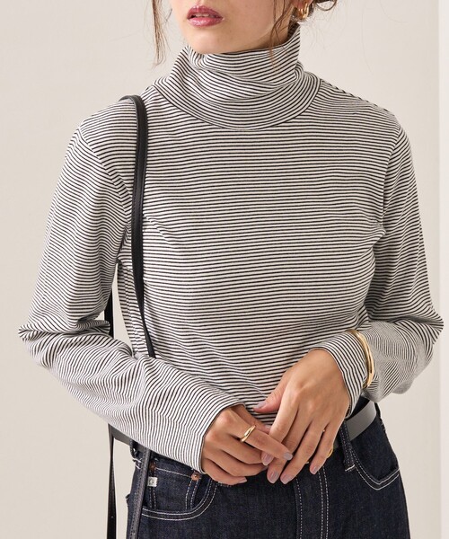 FREAK'S STORE(フリークスストア)の「フライスカットタートル(Tシャツ/カットソー・レディース・オフホワイト/ブラック/その他13/イエロー・フリ-)」の4枚目の写真