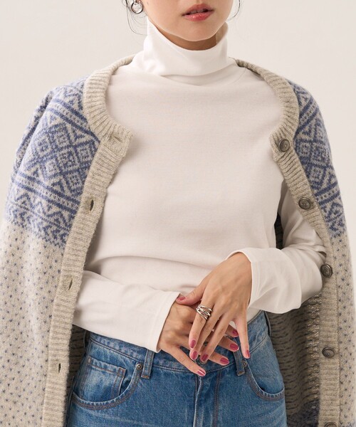 FREAK'S STORE(フリークスストア)の「フライスカットタートル(Tシャツ/カットソー・レディース・オフホワイト/ブラック/その他13/イエロー・フリ-)」の6枚目の写真