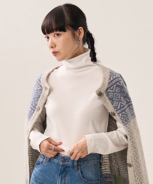 FREAK'S STORE(フリークスストア)の「フライスカットタートル(Tシャツ/カットソー・レディース・オフホワイト/ブラック/その他13/イエロー・フリ-)」の7枚目の写真