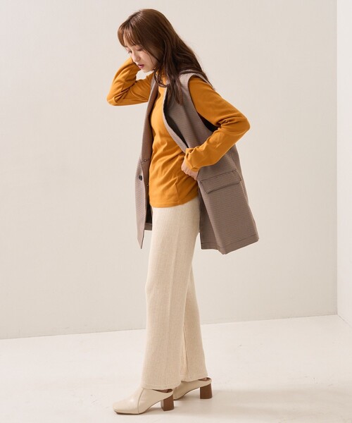 FREAK'S STORE(フリークスストア)の「フライスカットタートル(Tシャツ/カットソー・レディース・オフホワイト/ブラック/その他13/イエロー・フリ-)」の16枚目の写真