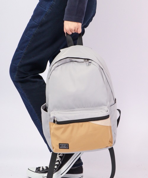 Jouet(ジョエット)の「JOUET 三配色リュック(バックパック/リュック・レディース・グレー/ブラック/ミント/ベージュ・FREE)」の2枚目の写真