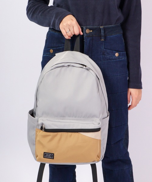 Jouet(ジョエット)の「JOUET 三配色リュック(バックパック/リュック・レディース・グレー/ブラック/ミント/ベージュ・FREE)」の5枚目の写真