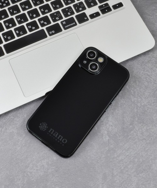 NANO universe（ナノユニバース）の「iPhone14 iPhone14Pro iPhone13 iPhoneSE メッキ加工 背面 スマホケース ナノユニバース [メッキメタルケース]（スマホケース/カバー・メンズ・ブラック/ホワイト・N/O/A）」の7枚目の写真