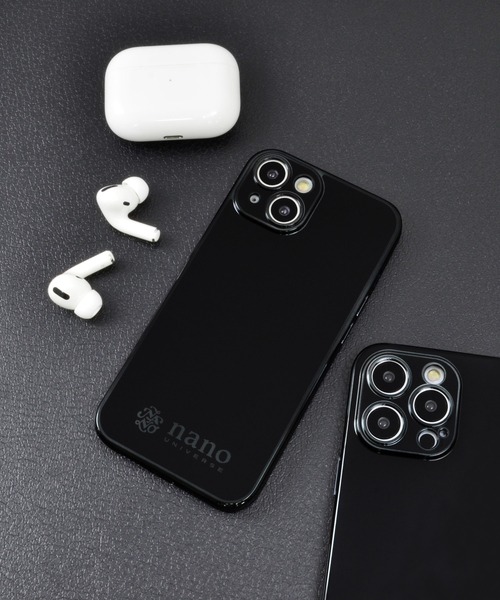 NANO universe（ナノユニバース）の「iPhone14 iPhone14Pro iPhone13 iPhoneSE メッキ加工 背面 スマホケース ナノユニバース [メッキメタルケース]（スマホケース/カバー・メンズ・ブラック/ホワイト・N/O/A）」の6枚目の写真