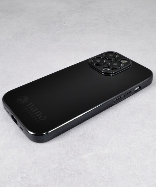 NANO universe（ナノユニバース）の「iPhone14 iPhone14Pro iPhone13 iPhoneSE メッキ加工 背面 スマホケース ナノユニバース [メッキメタルケース]（スマホケース/カバー・メンズ・ブラック/ホワイト・N/O/A）」の11枚目の写真
