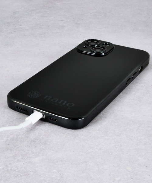 NANO universe（ナノユニバース）の「iPhone14 iPhone14Pro iPhone13 iPhoneSE メッキ加工 背面 スマホケース ナノユニバース [メッキメタルケース]（スマホケース/カバー・メンズ・ブラック/ホワイト・N/O/A）」の10枚目の写真