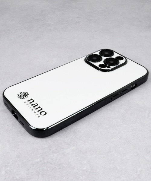 NANO universe（ナノユニバース）の「iPhone14 iPhone14Pro iPhone13 iPhoneSE メッキ加工 背面 スマホケース ナノユニバース [メッキメタルケース]（スマホケース/カバー・メンズ・ブラック/ホワイト・N/O/A）」の14枚目の写真