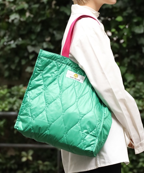 ROOPTOKYO(ループトウキョウ)の「WILD WALLETS/ワイルドウォレット TOTE BAG トートバッグ キルティングバック(トートバッグ・メンズ・オフホワイト/グリーン/ブラック・ONE SIZE)」の18枚目の写真