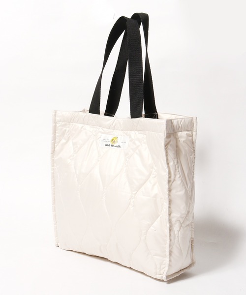 ROOPTOKYO(ループトウキョウ)の「WILD WALLETS/ワイルドウォレット TOTE BAG トートバッグ キルティングバック(トートバッグ・メンズ・オフホワイト/グリーン/ブラック・ONE SIZE)」の11枚目の写真