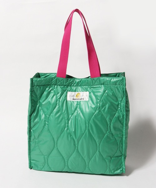 ROOPTOKYO(ループトウキョウ)の「WILD WALLETS/ワイルドウォレット TOTE BAG トートバッグ キルティングバック(トートバッグ・メンズ・オフホワイト/グリーン/ブラック・ONE SIZE)」の14枚目の写真