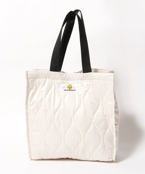 ROOPTOKYO(ループトウキョウ)の「WILD WALLETS/ワイルドウォレット TOTE BAG トートバッグ キルティングバック(トートバッグ・メンズ・オフホワイト/グリーン/ブラック・ONE SIZE)」の20枚目の写真