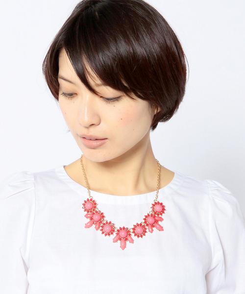 Another Edition（アナザーエディション）の「ECODECOエスニックネックレス/ECODECO ETH NL◆（ネックレス・レディース・レッド/コバルトブルー・フリー）」の6枚目の写真