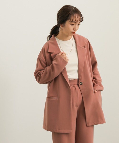 select MOCA(セレクトモカ)の「ベルトデザインルーズスラックス(スラックス・レディース・スモークピンク/グレイッシュベージュ・SMALL/MEDIUM)」の14枚目の写真