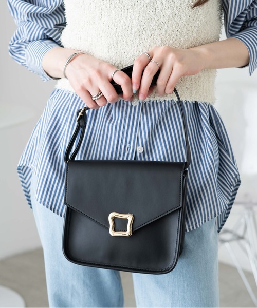 WEGO(ウィゴー)の「WEGO/デザインバックルミニショルダーバッグ(ショルダーバッグ・レディース・その他1/その他2/その他3/その他4/その他5/その他6・FREE)」の2枚目の写真