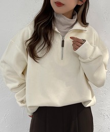 apres jour mignon | 裏起毛ハーフジップスウェット【ZOZOTOWN限定アイテム】(スウェット)