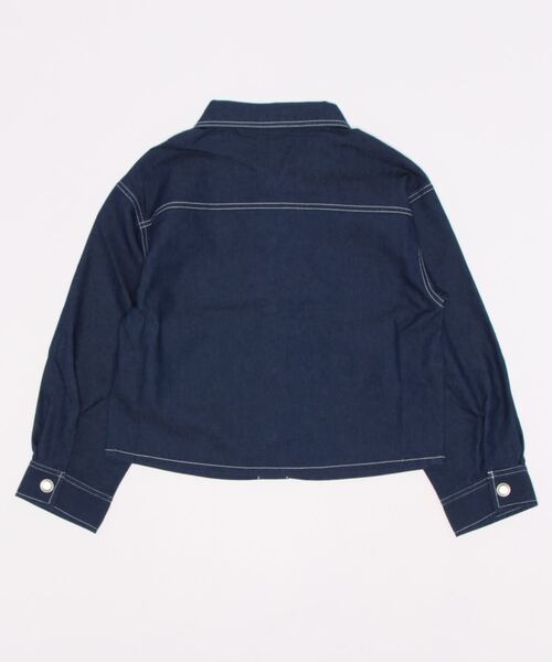 trois lapins kp（トロワラパンケーピー）の「デニムジャケット(120～130)（デニムジャケット・キッズ・ネイビー/マスタード・120cm/130cm）」の9枚目の写真