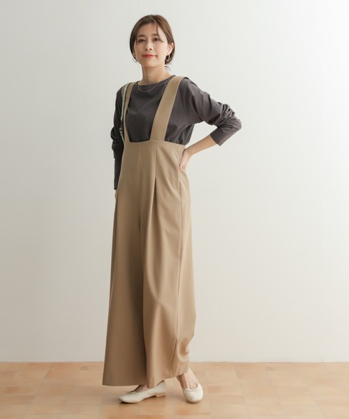 URBAN RESEARCH DOORS（アーバンリサーチドアーズ）の「コットンボートネックカットソー（Tシャツ/カットソー・レディース・チャコールグレー/オフホワイト/ライトベージュ・MEDIUM）」の14枚目の写真