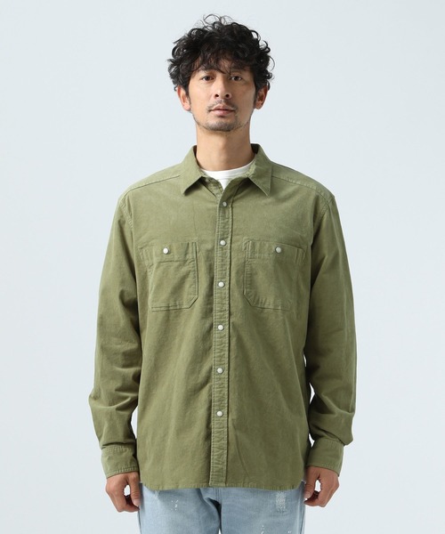 BAYFLOW（ベイフロー）の「ストレッチCALコールシャツ（シャツ/ブラウス・メンズ・カーキ/ベージュ/ピンク・MEDIUM/LARGE）」の7枚目の写真