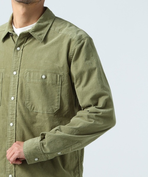 BAYFLOW（ベイフロー）の「ストレッチCALコールシャツ（シャツ/ブラウス・メンズ・カーキ/ベージュ/ピンク・MEDIUM/LARGE）」の11枚目の写真