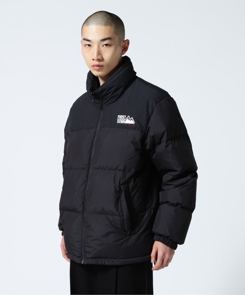 FIRST DOWN（ファーストダウン）の「FIRST DOWN(ファーストダウン)BUBBLE DOWN JKT MICROFT バブルダウンジャケット/リバーシブル（ダウンジャケット/コート・メンズ・ブラック/イエロー/オレンジ・L/M/XL）」の2枚目の写真