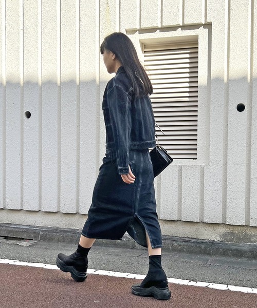 【メーカー包装済】 Jewelobe（ジュエローブ）の「配色ステッチデニムジャケット ジャケット・アウター