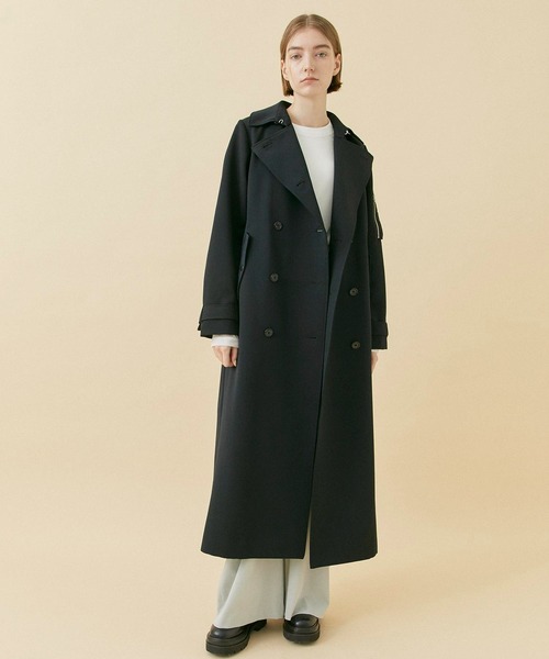 CITY TOKYO(シティトウキョウ)の「MA1ドッキングコート(トレンチコート・レディース・キャメル/ブラック・1/2)」の5枚目の写真