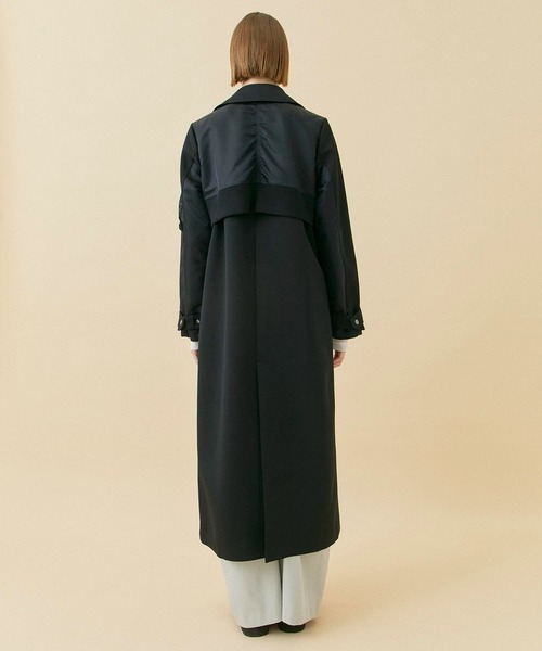 CITY TOKYO(シティトウキョウ)の「MA1ドッキングコート(トレンチコート・レディース・キャメル/ブラック・1/2)」の9枚目の写真