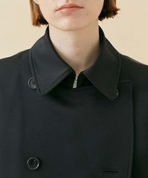 CITY TOKYO(シティトウキョウ)の「MA1ドッキングコート(トレンチコート・レディース・キャメル/ブラック・1/2)」の10枚目の写真