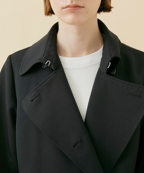 CITY TOKYO(シティトウキョウ)の「MA1ドッキングコート(トレンチコート・レディース・キャメル/ブラック・1/2)」の11枚目の写真