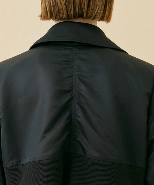 CITY TOKYO(シティトウキョウ)の「MA1ドッキングコート(トレンチコート・レディース・キャメル/ブラック・1/2)」の15枚目の写真