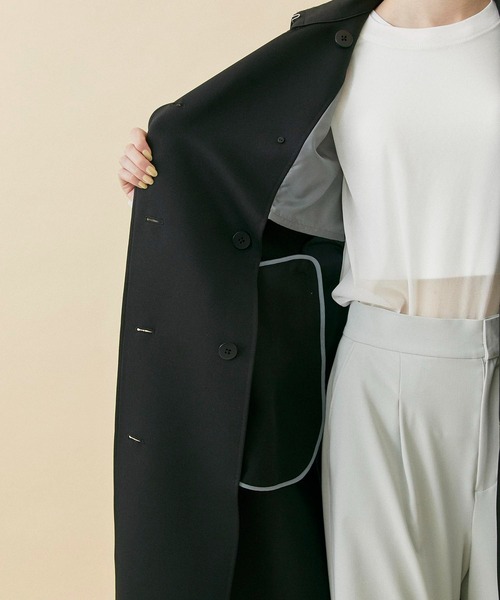 CITY TOKYO(シティトウキョウ)の「MA1ドッキングコート(トレンチコート・レディース・キャメル/ブラック・1/2)」の16枚目の写真