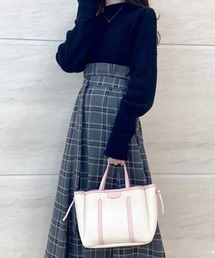 Samantha Thavasa | キャンバスデザイン 合皮トートバッグ 小サイズ(トートバッグ)