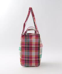 ＜AMIACALVA＞MADRAS CHECK BAG MEDIUM/ショルダーバッグ