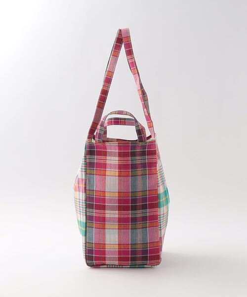 Steven Alan（スティーブンアラン）の「＜AMIACALVA＞MADRAS CHECK BAG MEDIUM/ショルダーバッグ（ショルダーバッグ・レディース・レッド/ケリー・FREE）」の4枚目の写真