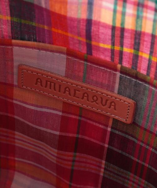 Steven Alan（スティーブンアラン）の「＜AMIACALVA＞MADRAS CHECK BAG MEDIUM/ショルダーバッグ（ショルダーバッグ・レディース・レッド/ケリー・FREE）」の6枚目の写真