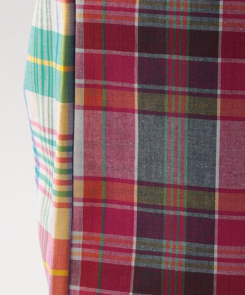 Steven Alan（スティーブンアラン）の「＜AMIACALVA＞MADRAS CHECK BAG MEDIUM/ショルダーバッグ（ショルダーバッグ・レディース・レッド/ケリー・FREE）」の9枚目の写真